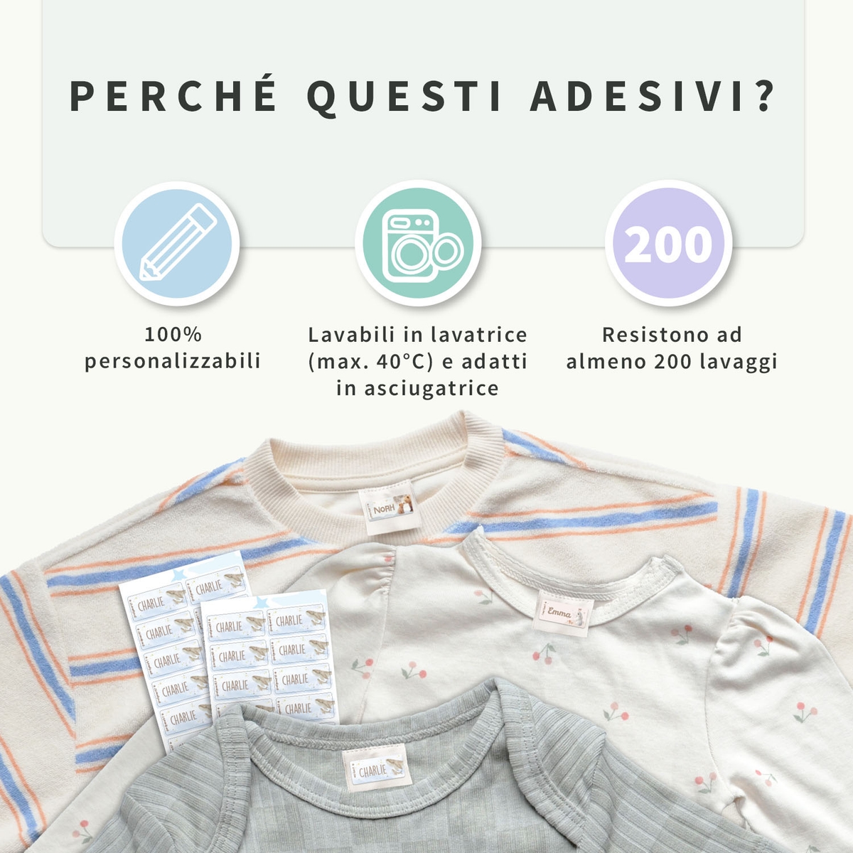 Adesivi per vestiti Acquerello