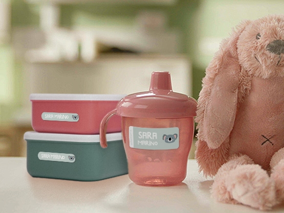 Set prova adesivi con nome