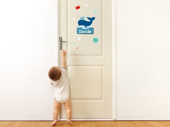 Adesivo per porta a tema
