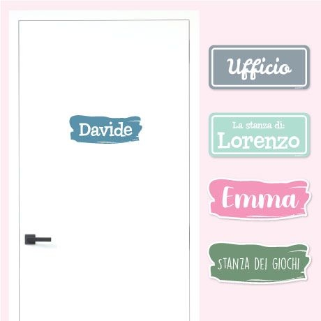 Adesivo per porta minimal