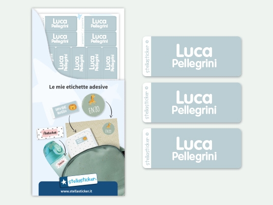 Etichette adesive pacco mono-colore