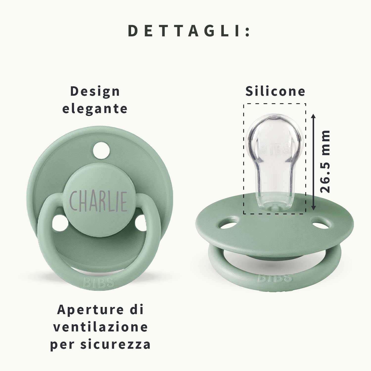 Ciuccio personalizzato con nome