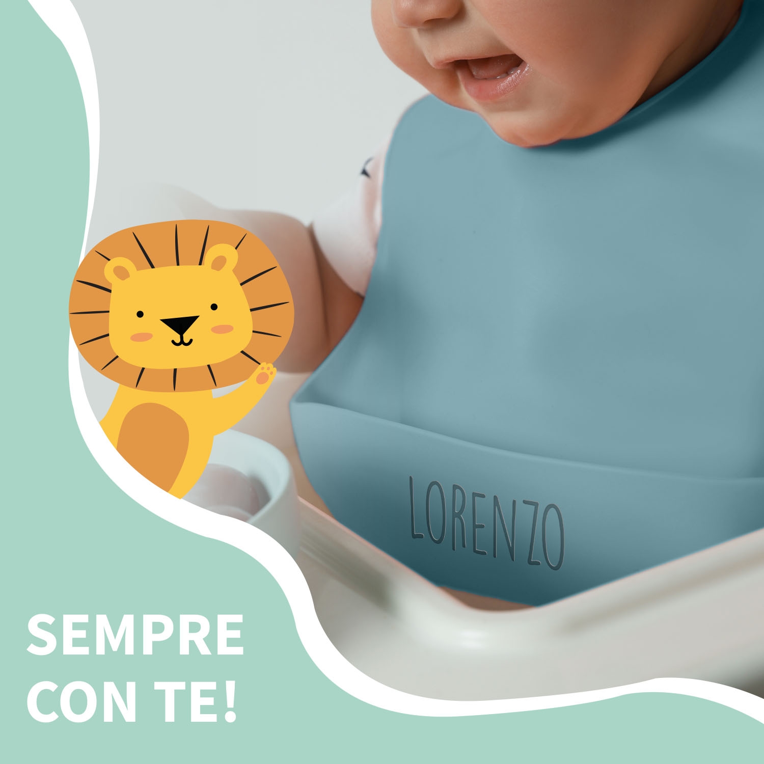 Bavaglino in silicone personalizzato