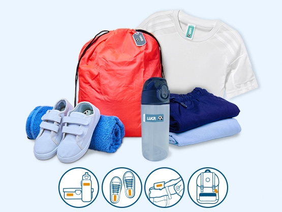 Pacchetto di etichette per materiale sportivo
