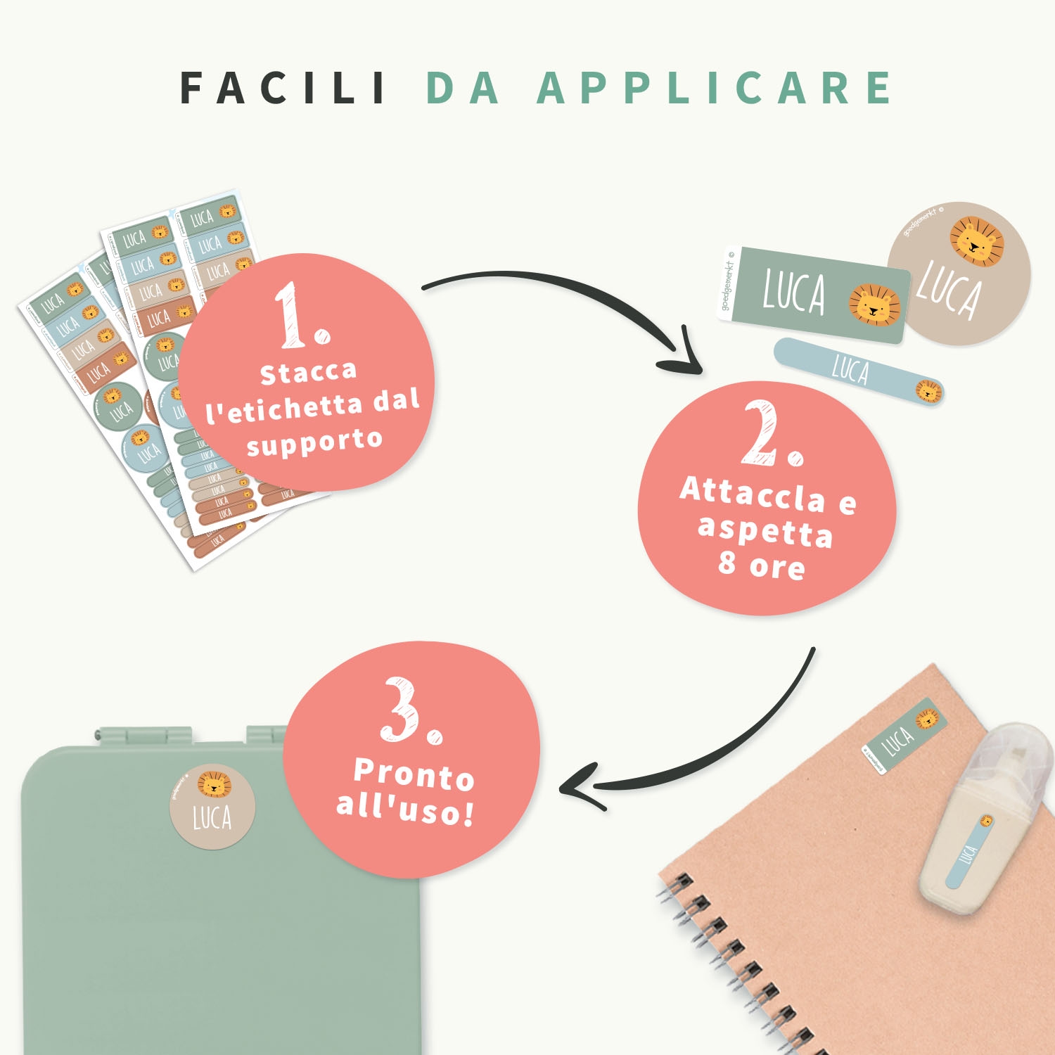 Mix di Etichette adesive