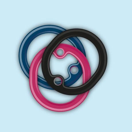 Mini gommino colorato silenzioso