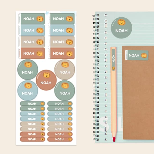 Set adesivi con nome