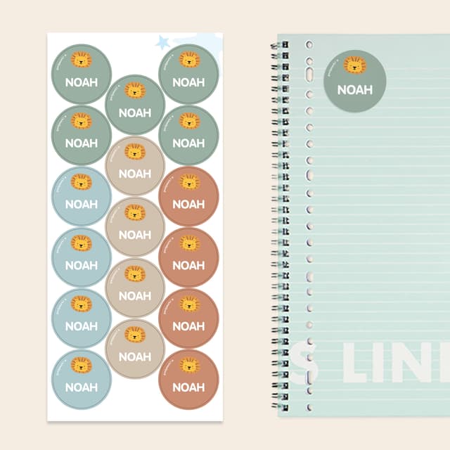 Etichette adesive rotonde