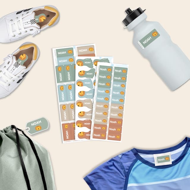 Pacchetto di etichette per materiale sportivo
