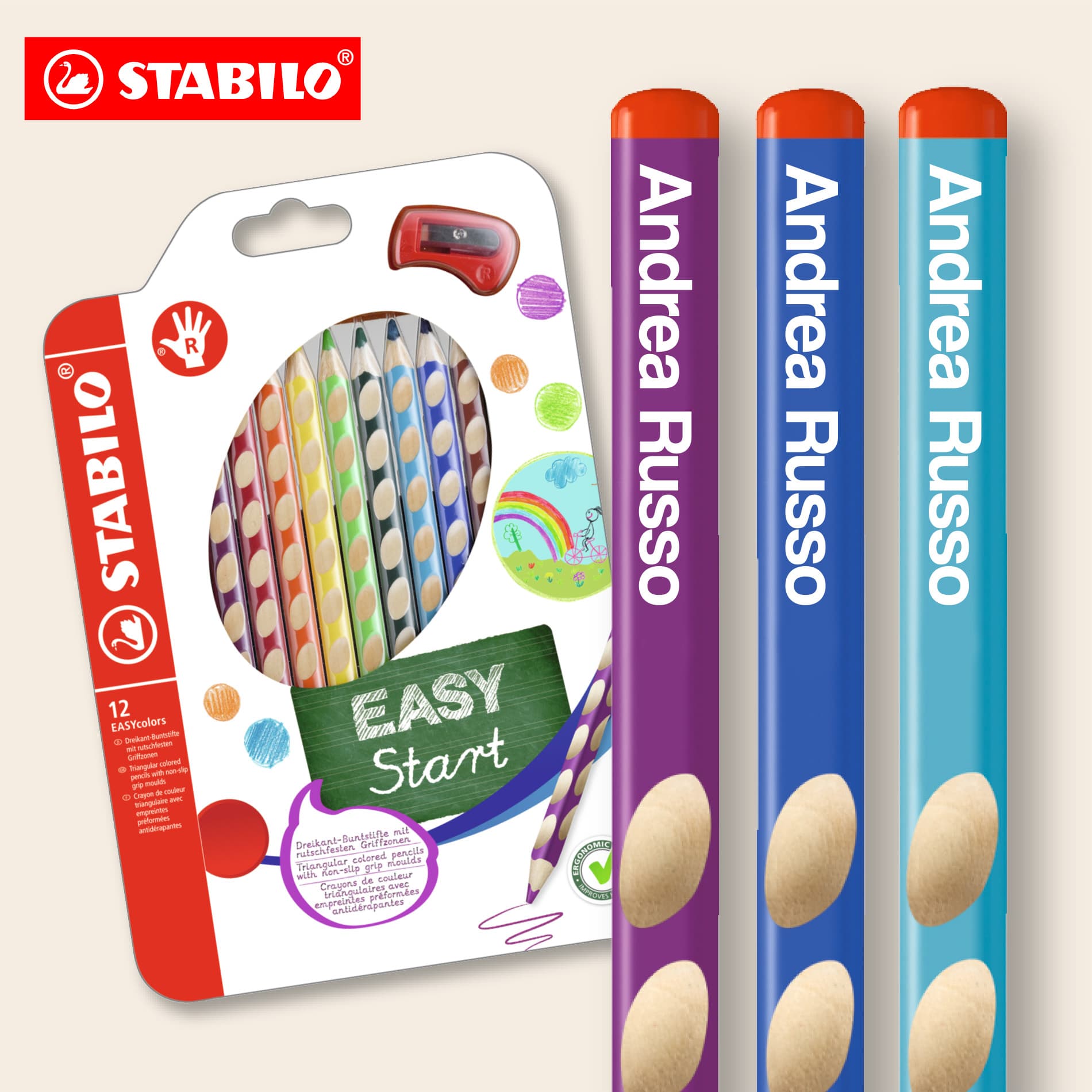 Matite colorate personalizzate STABILO EASYColors