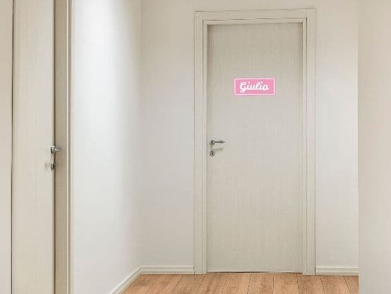 Adesivo per porta minimal