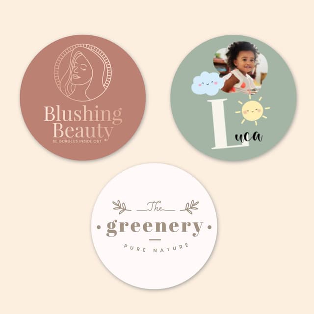 Crea il tuo design - Adesivi rotondi