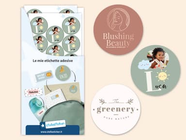 Crea il tuo design - Adesivi rotondi