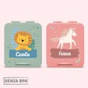 Pack Duo Porta merenda personalizzati