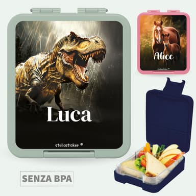 Porta pranzo con Nome - Mondo Reale