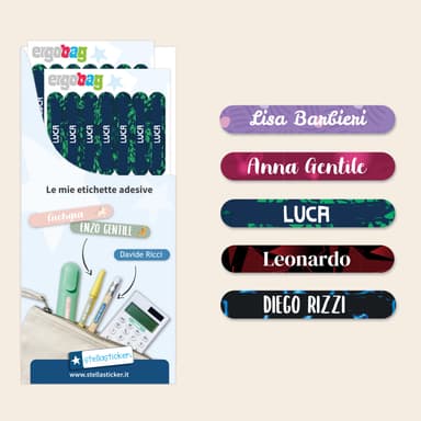 Adesivi piccoli ergobag