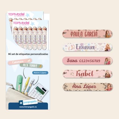 Topmodel Mini Name Labels