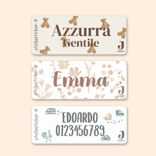 Adesivi con nome - Jollein
