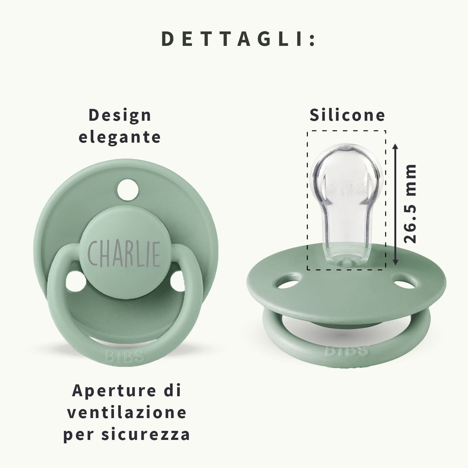 Ciuccio personalizzato con nome