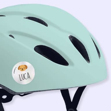 Adesivi riflettenti con nome - Tema