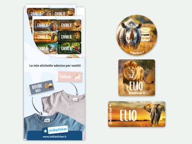 Set adesivi per abbigliamento - Mondo Reale