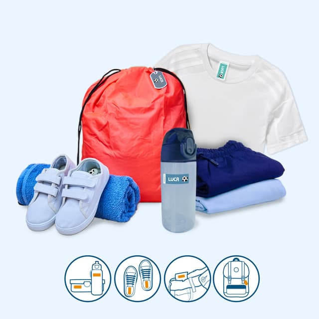 Pacchetto di etichette per materiale sportivo