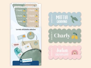 Etichette a tema ondulate