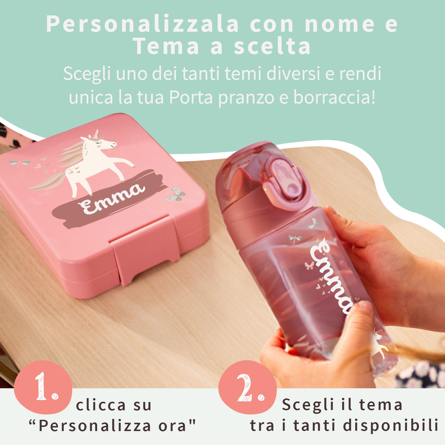 Set per il pranzo – Porta pranzo e borraccia