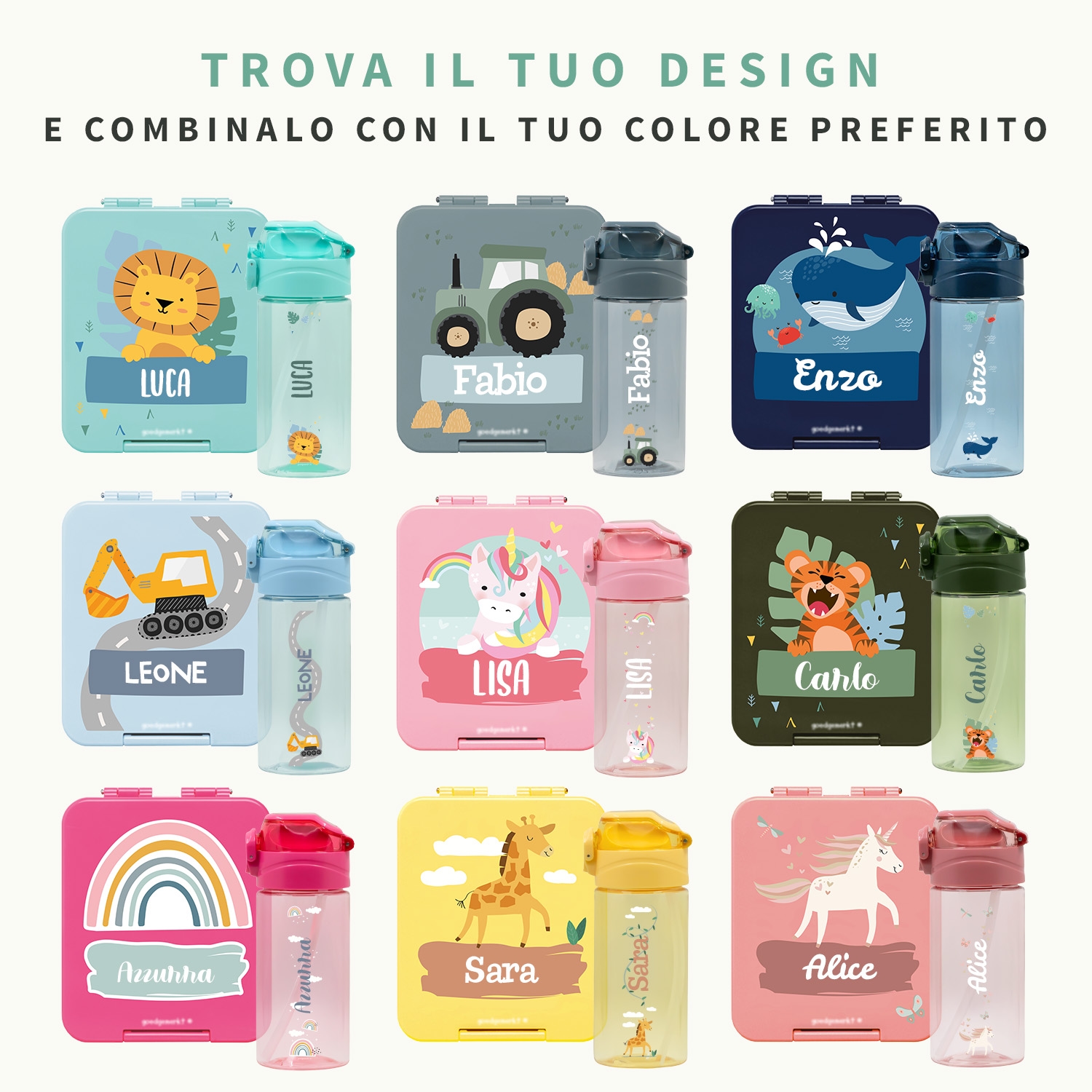 Set per il pranzo – Porta pranzo e borraccia
