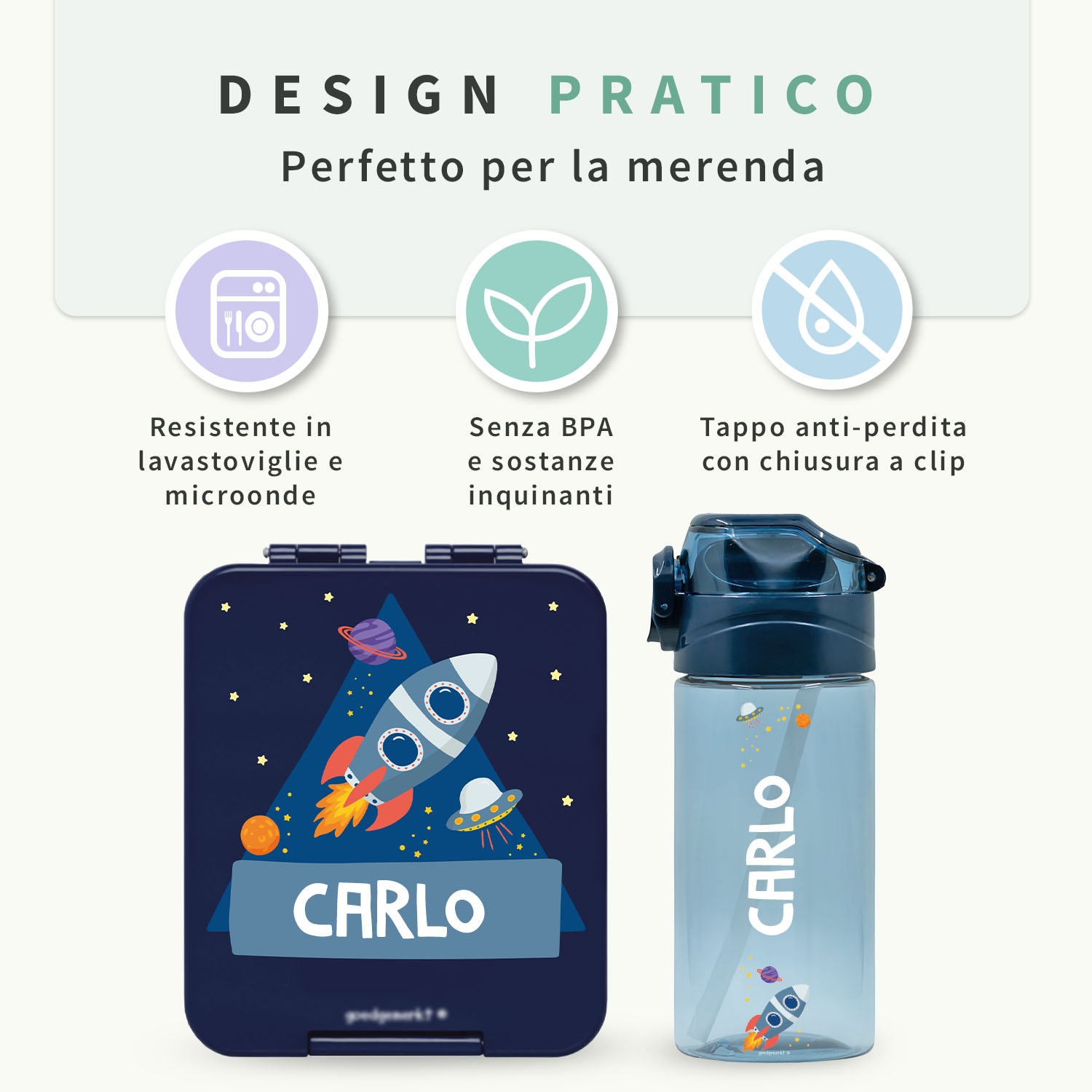 Set per il pranzo – Porta pranzo e borraccia