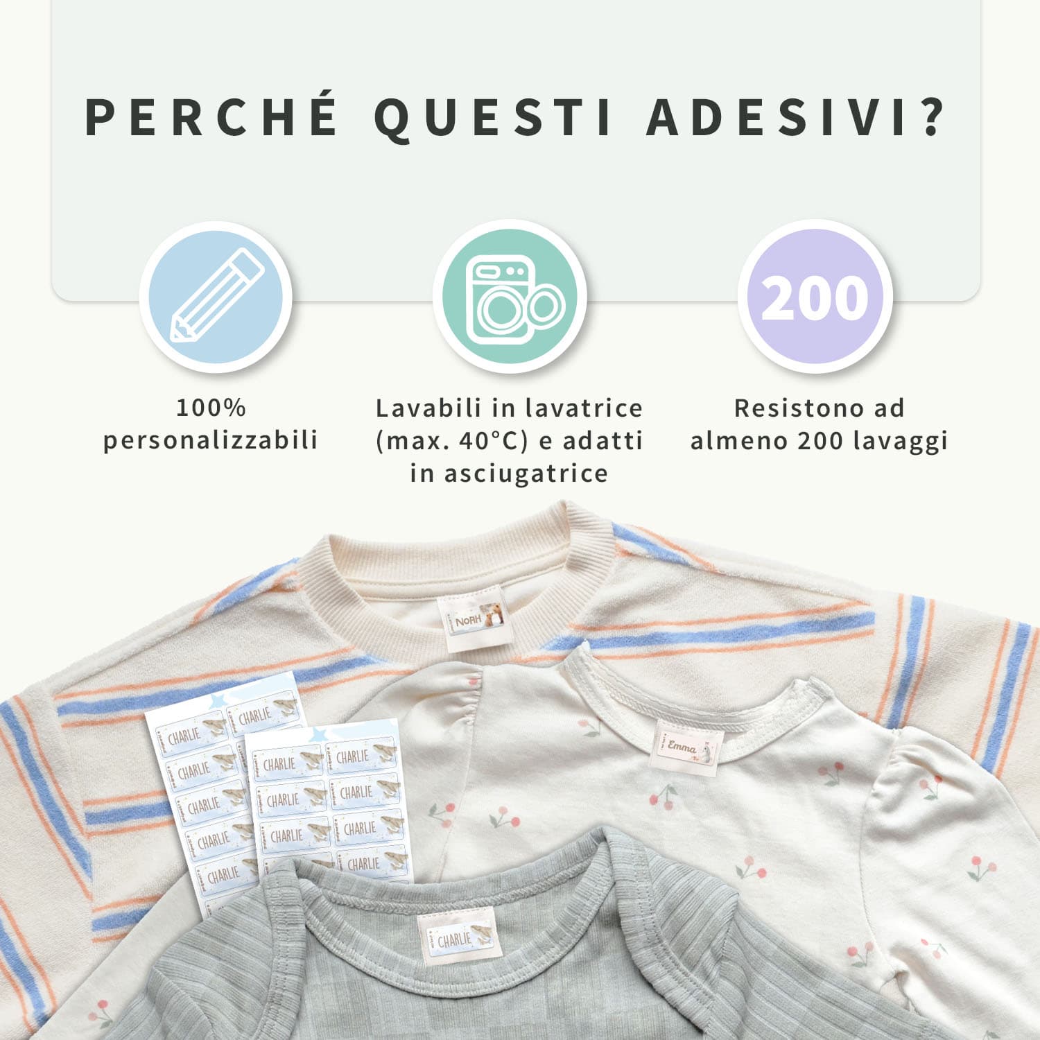 Adesivi per vestiti Acquerello