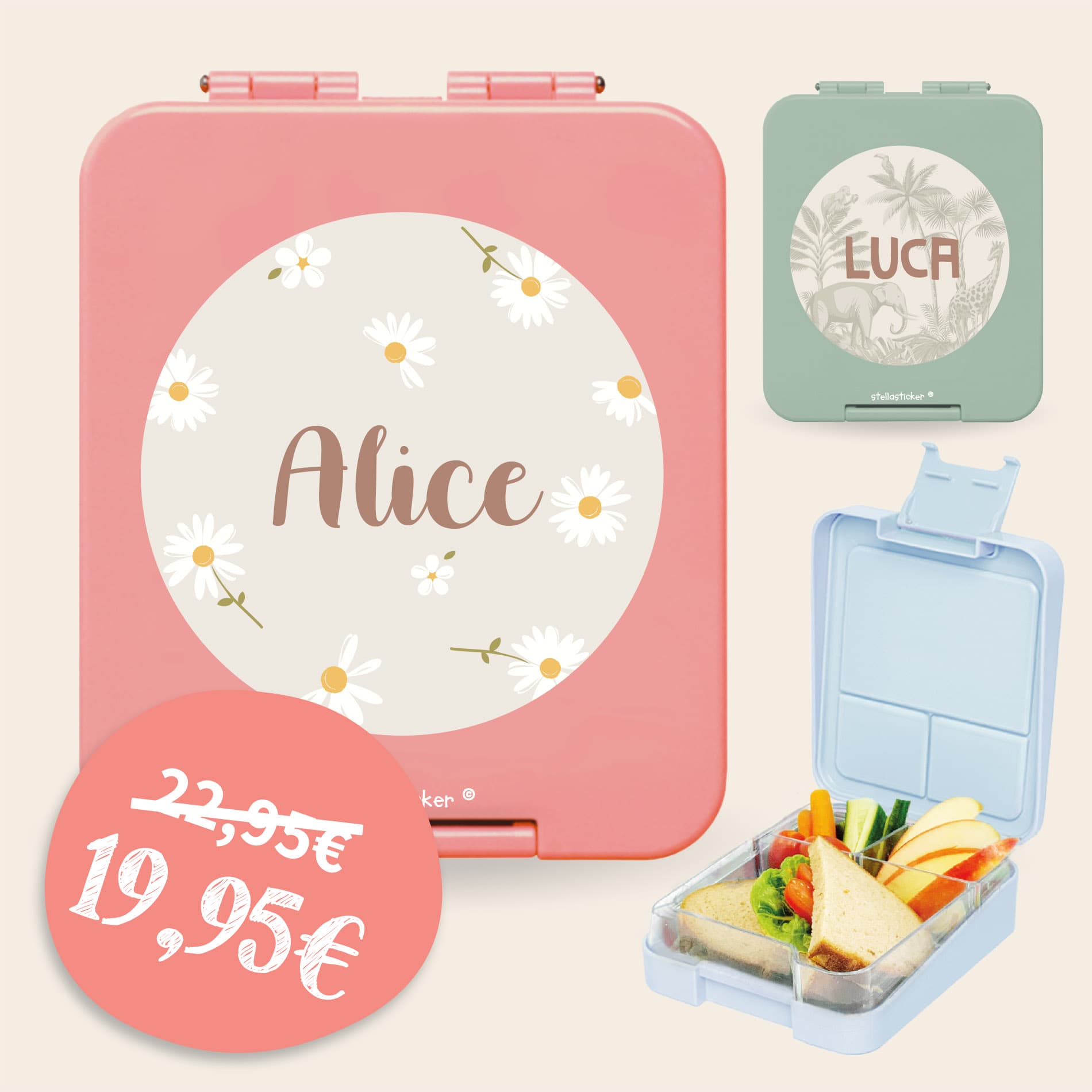 Porta pranzo con nome di Design