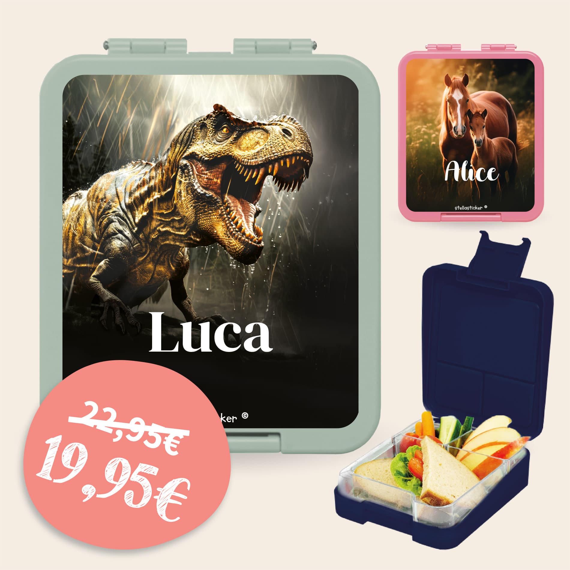 Porta pranzo con Nome - Mondo Reale