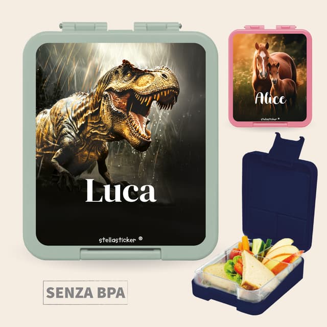 Porta pranzo con Nome - Mondo Reale