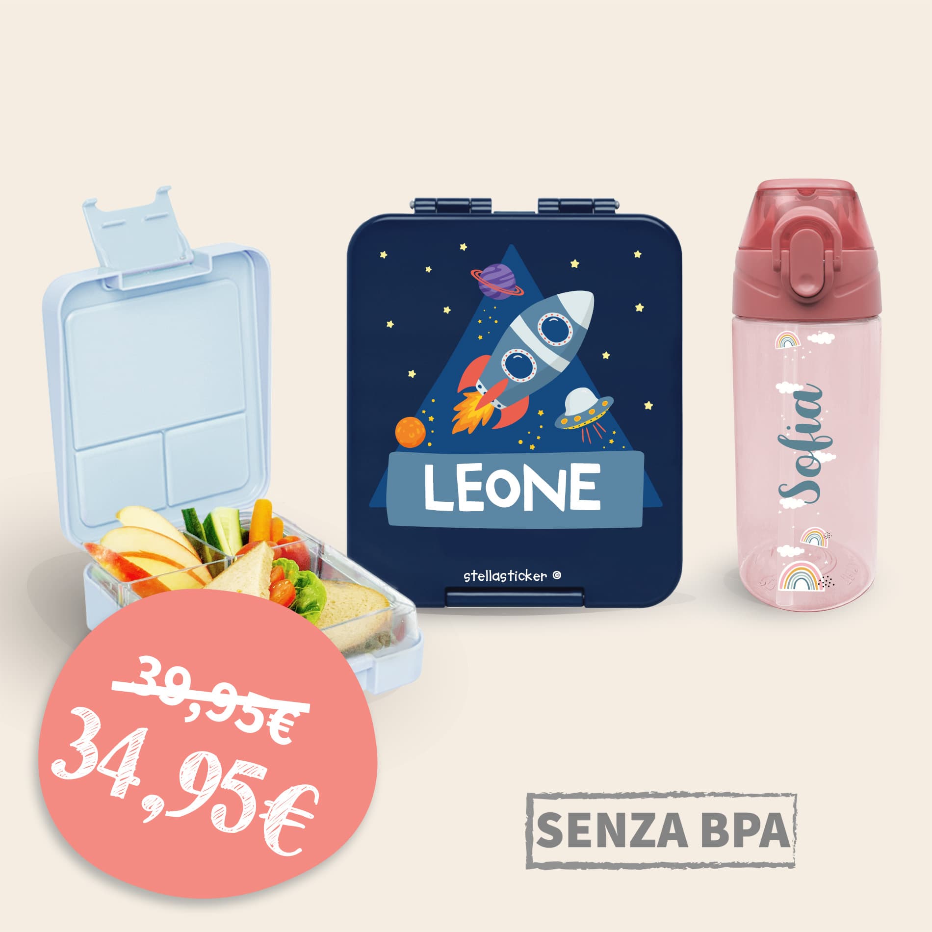 Set per il pranzo – Porta pranzo e borraccia