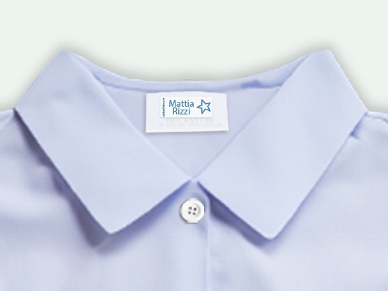 Etichette adesive per abbigliamento