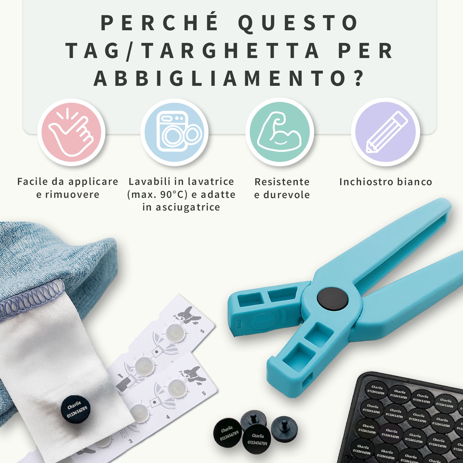 Tag per nominare i vestiti