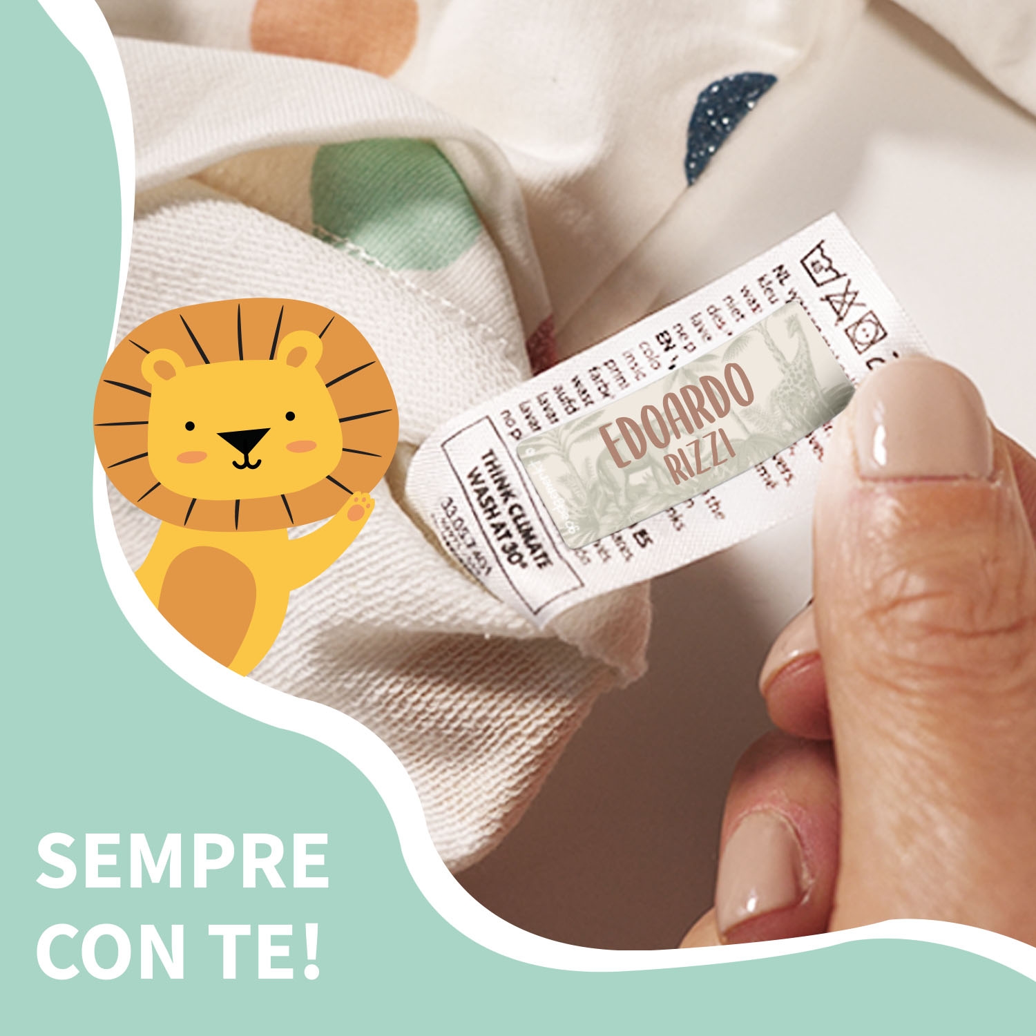 Etichette per abbigliamento di design