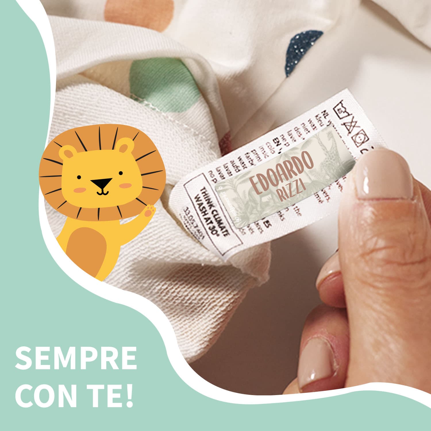 Etichette per abbigliamento di design