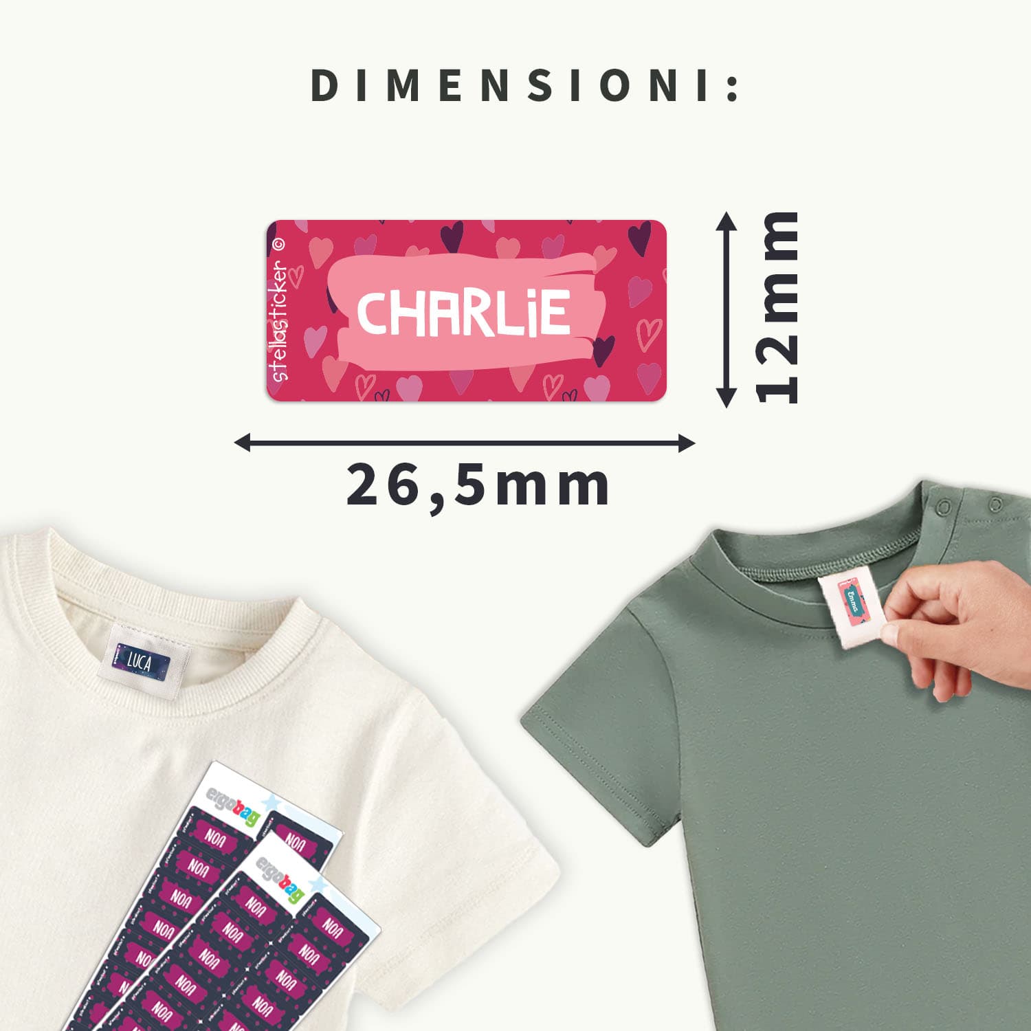 Adesivi per vestiti ergobag