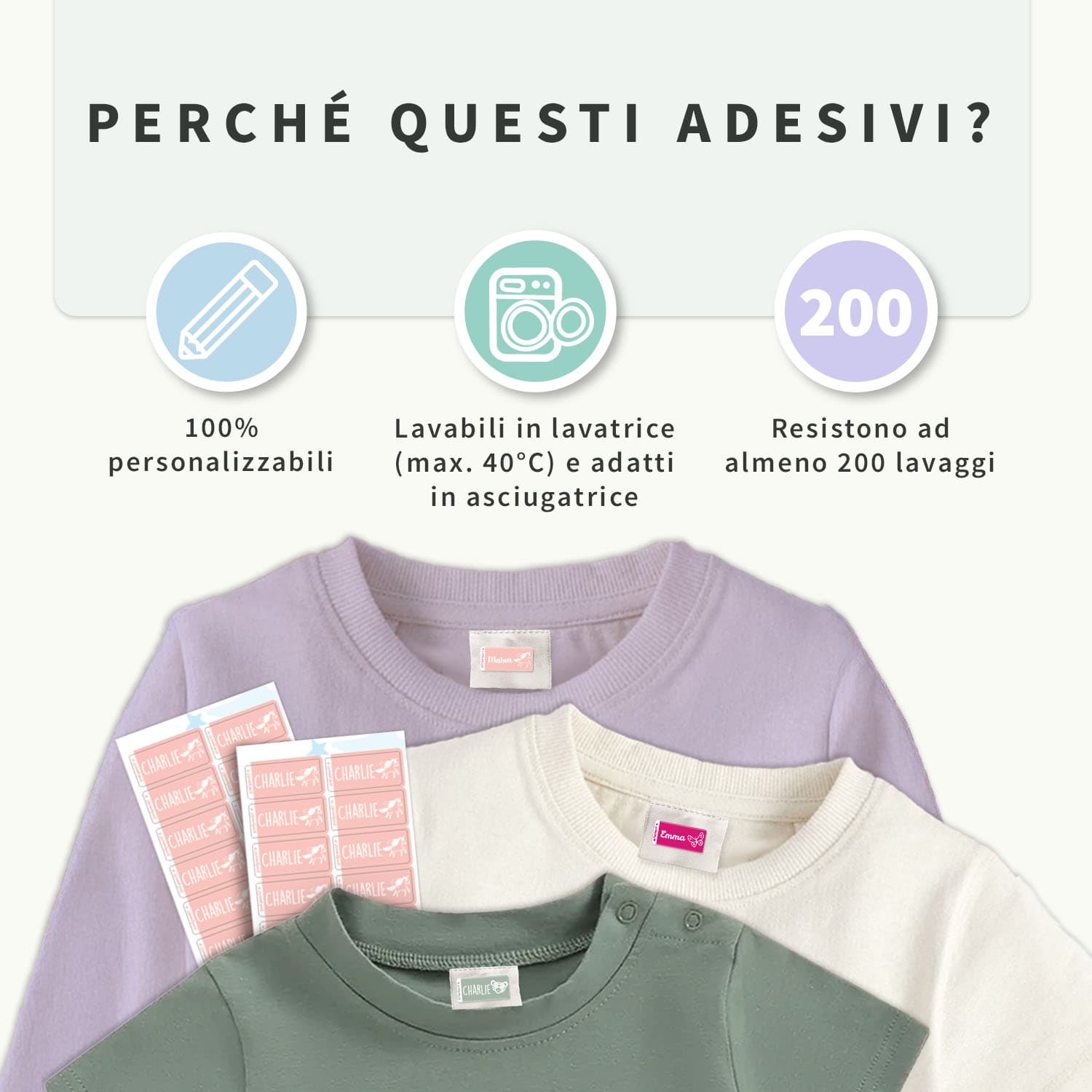 Adesivi per abbigliamento