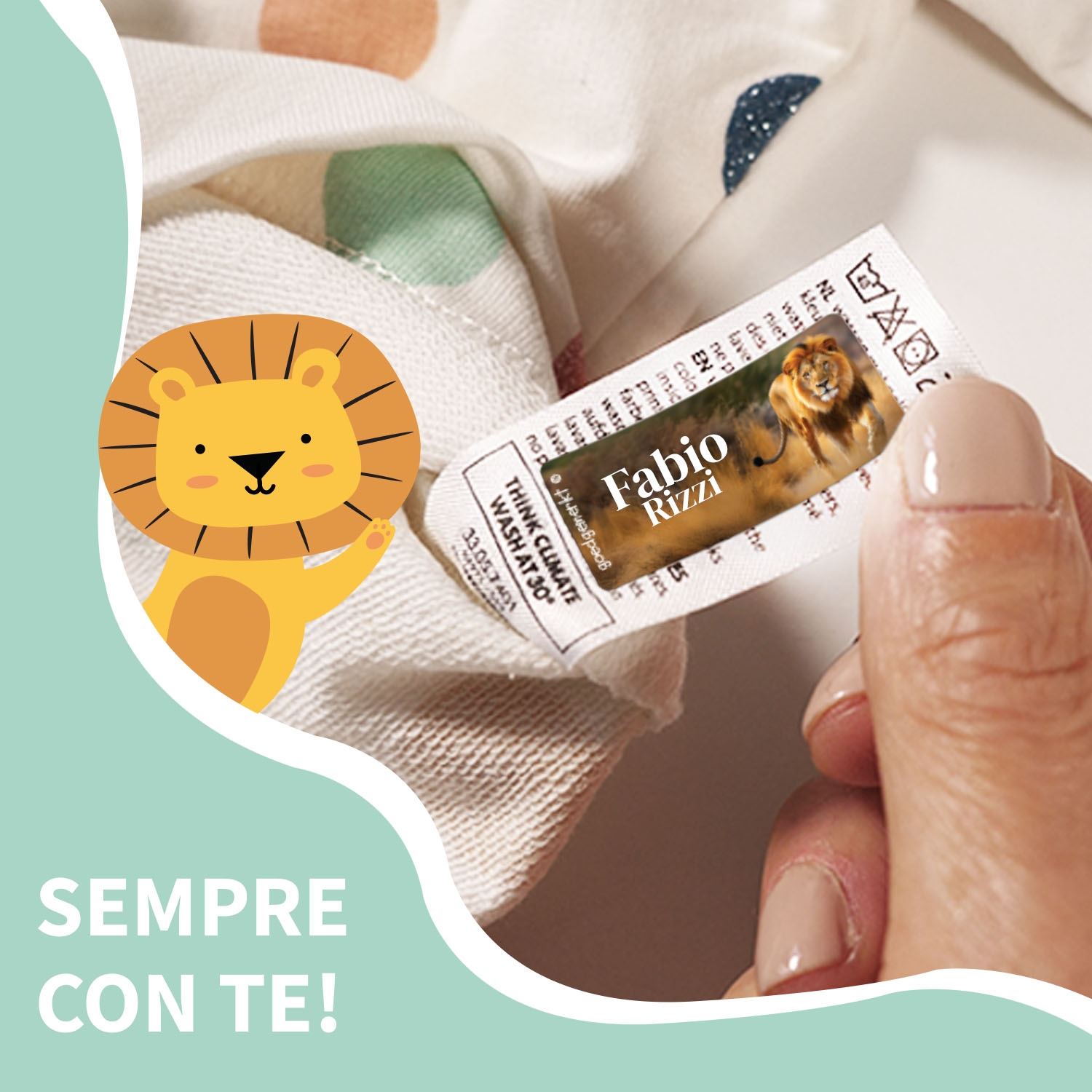Adesivi per abbigliamento con sfondo reale