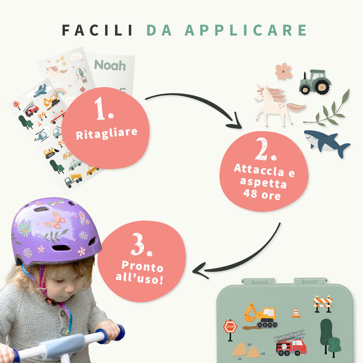 Sticker Adesive da attaccare dove vuoi