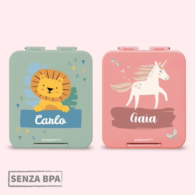 Pack Duo Porta merenda personalizzati
