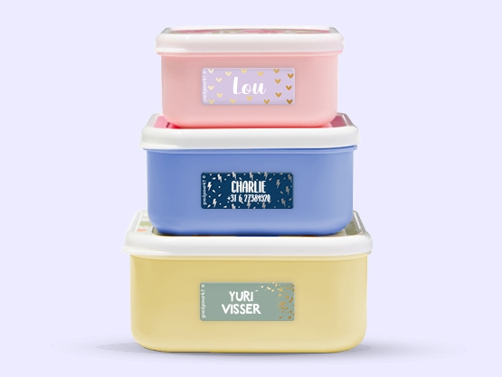 Adesivi con nome e design in Oro