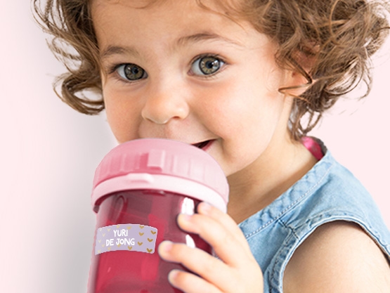 Adesivi con nome e design in Oro