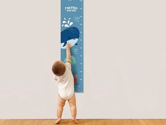 Metro da parete per crescita bambini