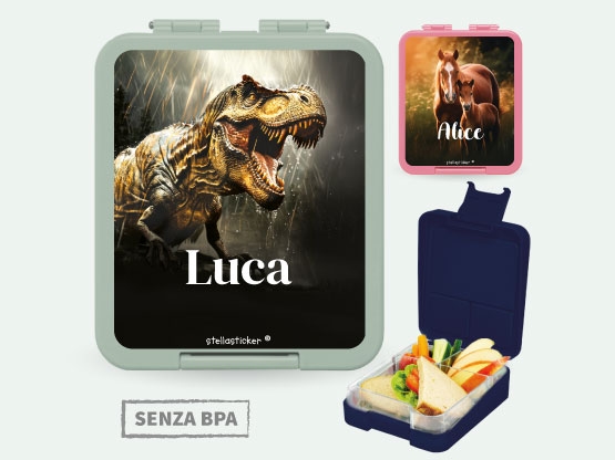Porta pranzo con Nome - Mondo Reale