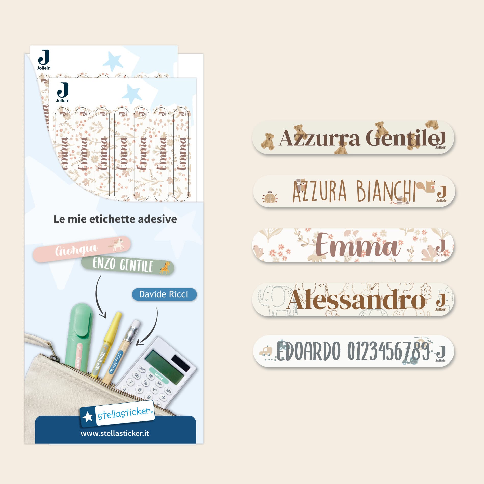 Etichette adesive piccole - Jollein