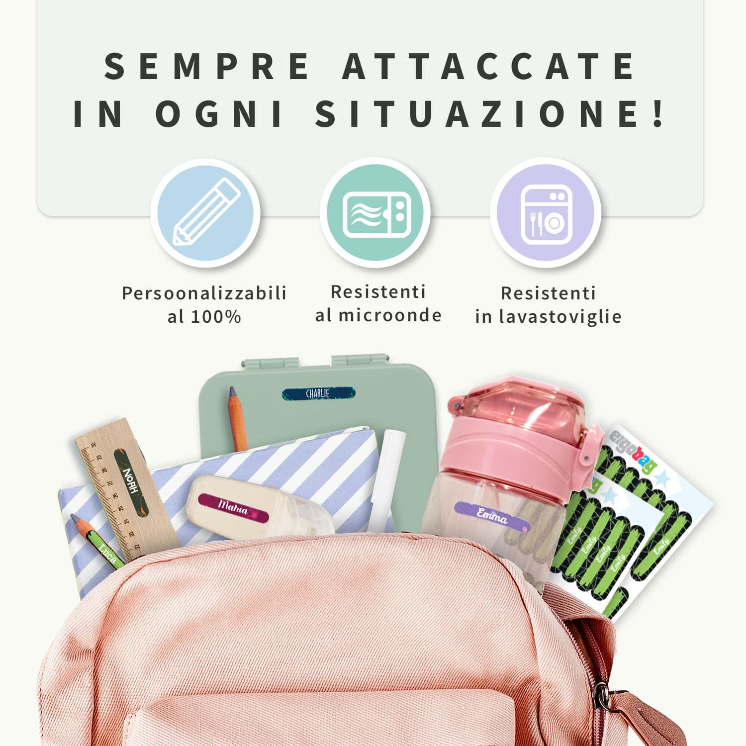 Adesivi piccoli ergobag